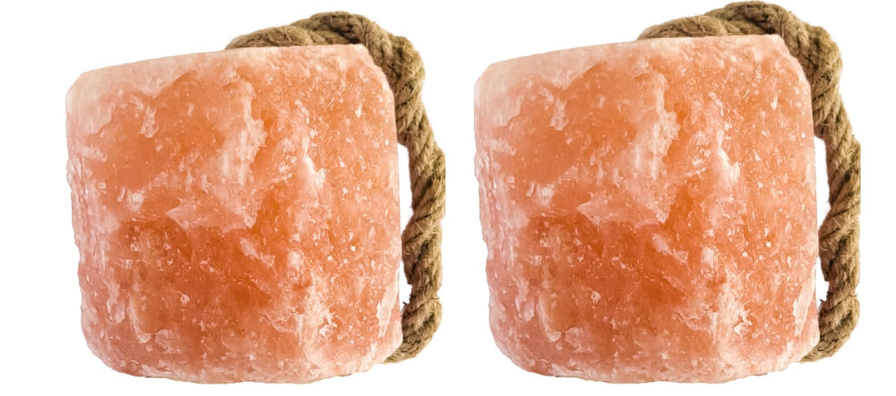 Organo Himalaya Himalayan salt lick on rope boosts minerals for daily hydration