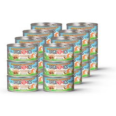 OrgaNOMics Chicken Dinner for Cats can front view highlighting grain-free nutrition