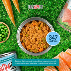 OrgaNOMics organic-veggies-coconut-oil image emphasizes natural nutrients and flavorful texture.