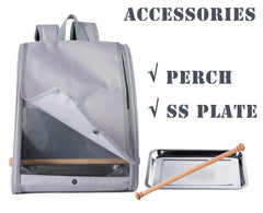 orizzp bird backpack three-sided mesh ventilation promotes airflow during transport