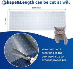 Oroonoko carpet protector with non-slip ribbed surface for safe pet passage