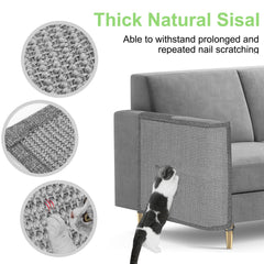 Close-up of durable sisal fibers delivering satisfying scratching for cats