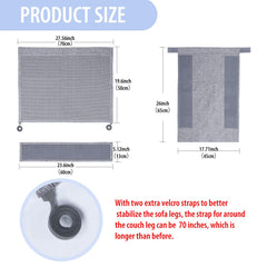 Oroonoko Cat Scratch Couch Protector sisal mat closeup shows natural, durable scratching surface
