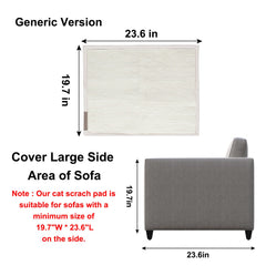 Oroonoko Cat Scratch Sofa Protector installed on sofa shows quick installation and easy setup.