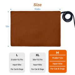 Ortri heating pad with removable cover ready for washing