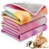 Orzechko guinea pig cage mat small size 13.7in x 13.7in keeps bedding tidy and cozy.