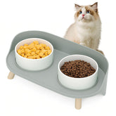 Oskrieel Elevated Dog Bowls setup demonstrates ergonomic feeding for small dogs.