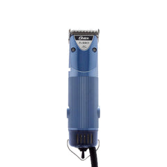 Oster A5 blue clippers closeup blade detail for precise pet trimming