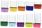 Oster clipper guide combs case keeps pieces neatly organized for quick grooming.