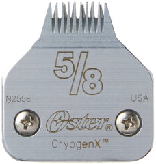 Oster Cryogen-X blade 5/8 closeup for precise pet grooming.