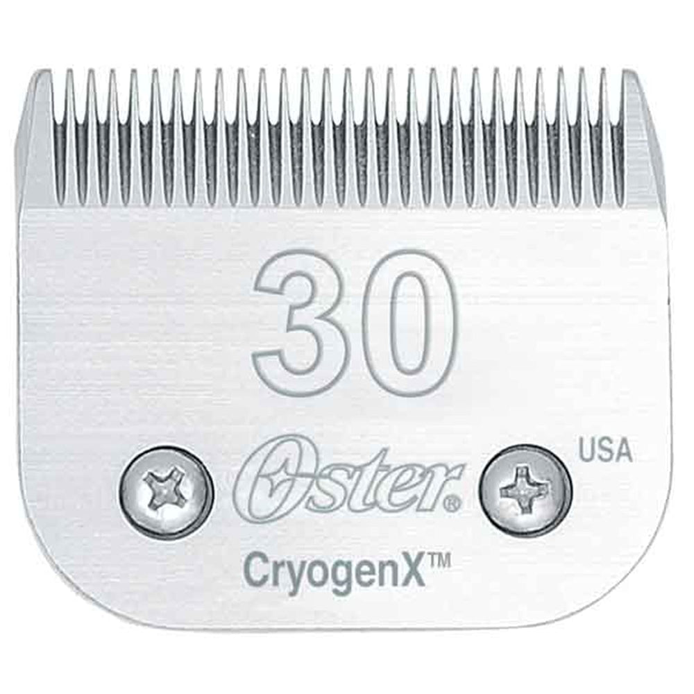 Oster Cryogen-X Pet Clipper Blade 30 close-up for precise grooming and smooth cuts.