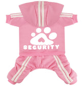 Otunrues dog hoodie front view in pink shows cozy warmth for daily wear