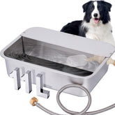 OUJIMAI automatic water dispenser for dogs in outdoor setup with reliable 3Gal capacity.
