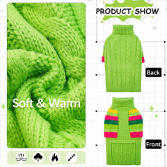 OUOBOB XLarge dog sweater two-foot back and chest coverage with leg openness.