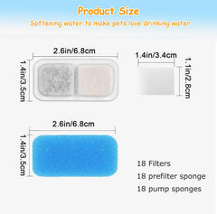 OUPUSES 18 replacement filters laid out for quick swap