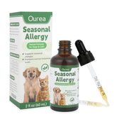 Ourea cat and dog allergy relief liquid bottle for fast, easy dosing