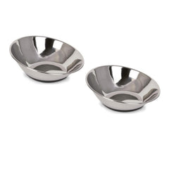 Our Pets Tilt-A-Bowl Stainless Steel Small—easy feeding, reduced spills, durable surface for dry food.