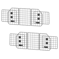 OUSHENG dog barrier for SUV assembly shows easy setup for quick road trips.