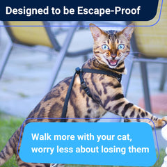 OutdoorBengal Houdini harness designed for large cats with adjustable, secure fit