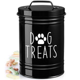 OUTNILI treat container front view on counter for quick pet snack access.