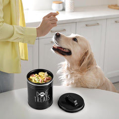 Outnili round base canister on kitchen counter