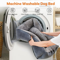 Oveppy bed is machine washable for quick cleaning.