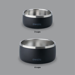 Owala pet bowl featuring a non-slip base to prevent spills during feeding.