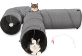 Ownpets cat tunnel with 12 inch diameter for large cats' comfortable play