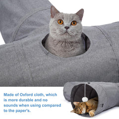 Ownpets Cat Tunnel drop-ball toy feature in middle for interactive play