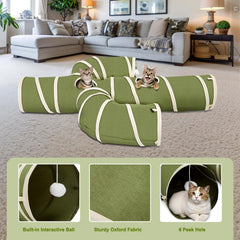 Ownpets cat tunnel peek hole - interactive peek-through play