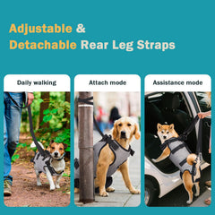 Ownpets Dog Sling Harness back buckle adjustment provides a customizable fit for dogs.