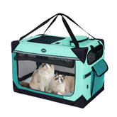 Ownpets extra-large cat carrier 24in dimensions for comfortable two-cat trips.