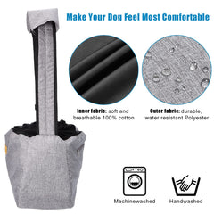 Ownpets pet sling collar hook safety helps prevent pet escapes during activities.