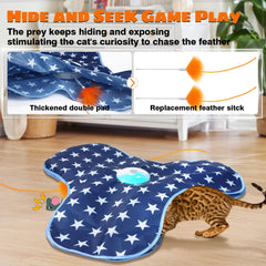 Oxawo motion-activated cat play encourages paw-chase engagement.