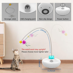 Oxawo cat toys self-righting base maintains motion