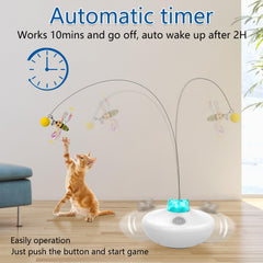 Oxawo interactive cat toys spin butterfly action for chasing