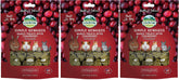 Oxbow Cranberry Simple Rewards pack on a tray promoting bonding with your small pet