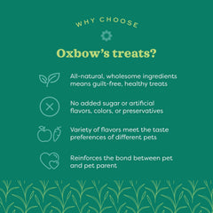 Oxbow Simple Rewards timothy hay ingredient label for small pets