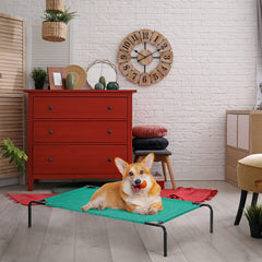 OYEAL anti-slip rubber mats keep the bed stable on indoor or outdoor surfaces