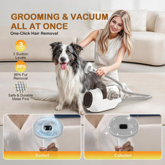 Ozumek 6-in-1 pro pet grooming kit assembled for a complete home grooming session.