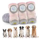paatata dog shoes knob-adjustment close-up showing secure fit for outdoor adventures.