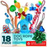Pacific Pups 18-pack dog toys variety features versatile options for small and medium dogs