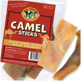 Pack Approved camel skin chew stick close-up highlights durable chew ideal for aggressive chewers.