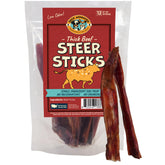 Pack Approved thick steer bully stick 5-6 inch close-up may support dental health.