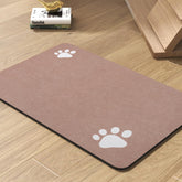 PADOOR alfombrilla absorbente para comida y agua, mantiene el área de alimentación limpia y seca.
