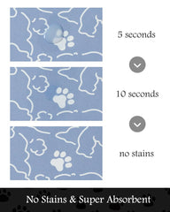 PADOOR BLUEDOGS anti-slip backing prevents mat movement during meals