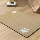 PADOOR pet feeding mat absorbent closeup showing fast-drying spill control.