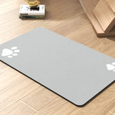 PADOOR Pet Feeding Mat close-up showing absorbent surface capturing spills for quick dry action.