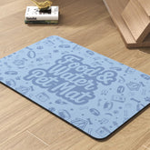 PADOOR Pet Feeding Mat absorbent texture prevents spills and keeps floors clean.