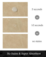 PADOOR pet feeding mat anti-slip back keeps bowls steady during drinks.